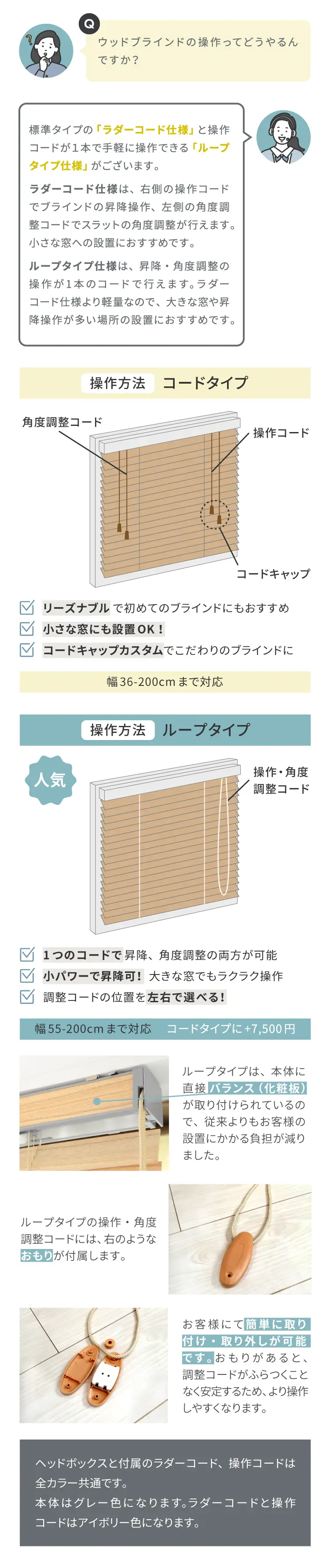 操作方法 コードタイプ ループタイプ